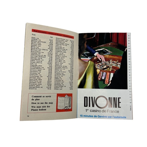 Hotel Metropole Geneva Brochure 1960s English French Advertising Ephemera - Picture 8 of 8